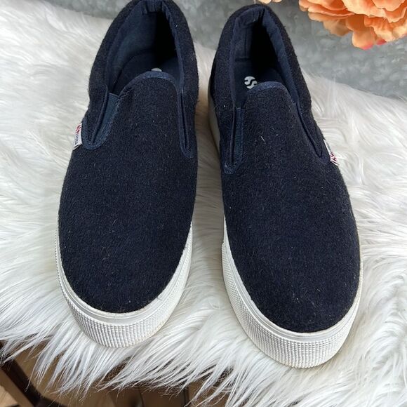 Superga Platform Wool/Poly Sneakers - Picture 2 of 11